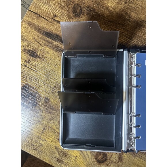 Rolodex Office Covered Business Card File Holder Sleeves Pen Newell Office 2000 - Picture 6 of 13